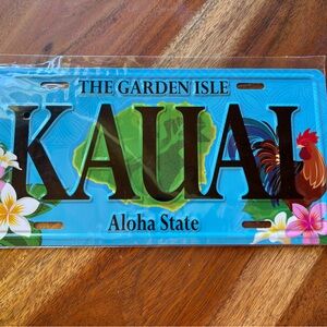 Kauai Aloha State License Plate novelty